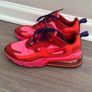 NIKE Air Max 270 React Electronic Music Mystic Bright Red Pink 8 Womens